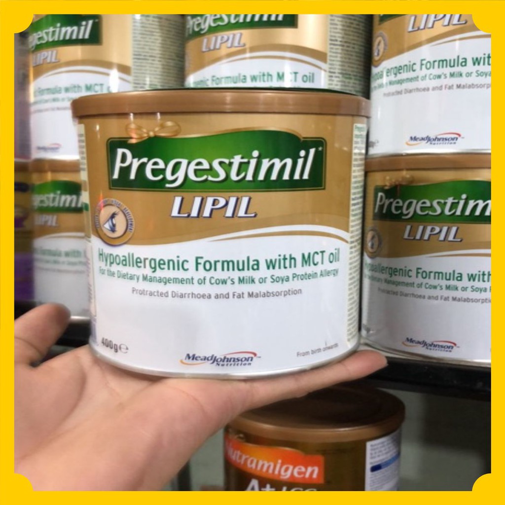 Sữa Pregestimil Lipil 400g 🍁SIÊU RẺ🍁 Sữa công thức dành cho trẻ dị ứng đạm sữa bò, kém hấp thu đạm, biếng ăn, nhẹ cân