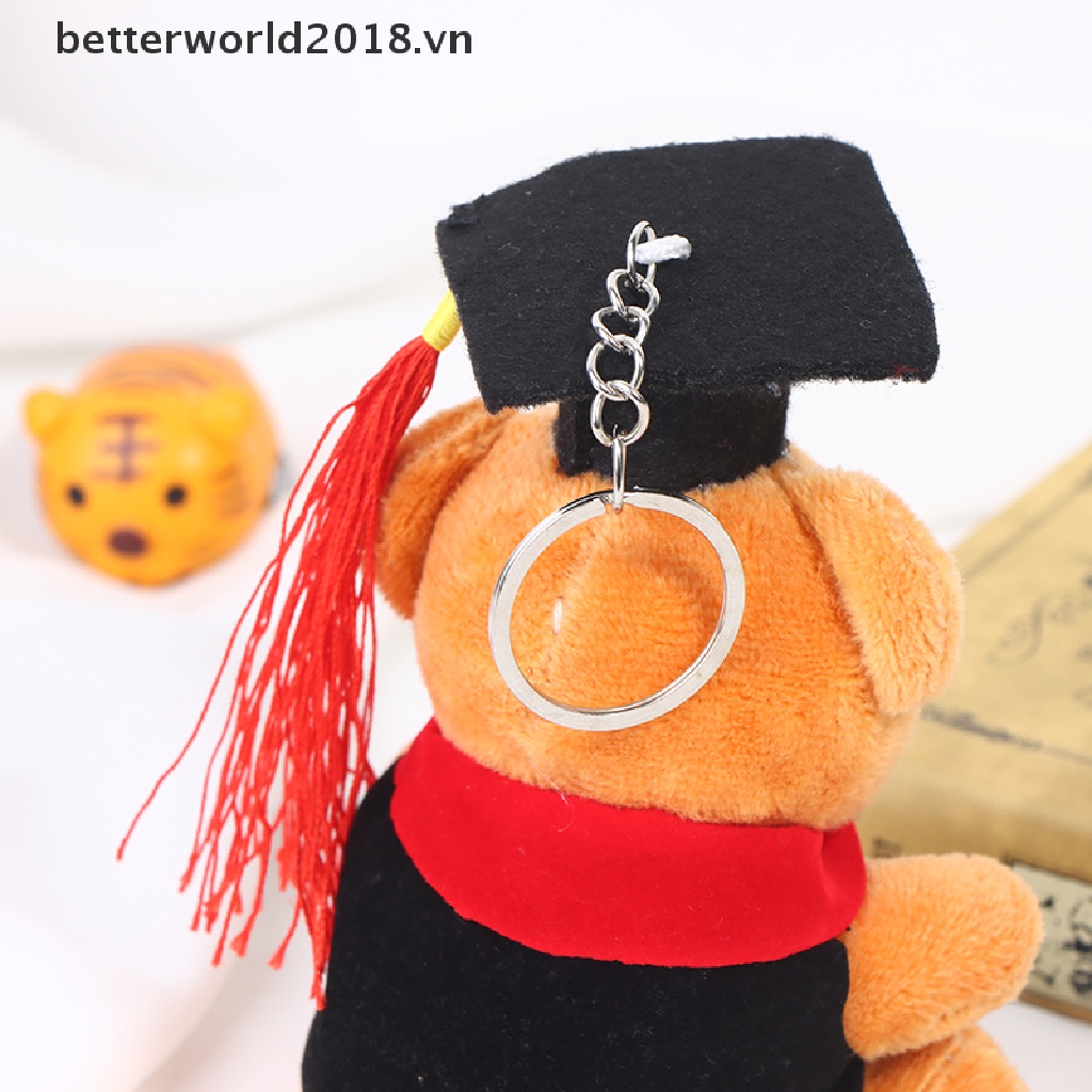 Móc Khóa Hình Gấu Bông Mừng Tốt Nghiệp Mini 10cm 2018