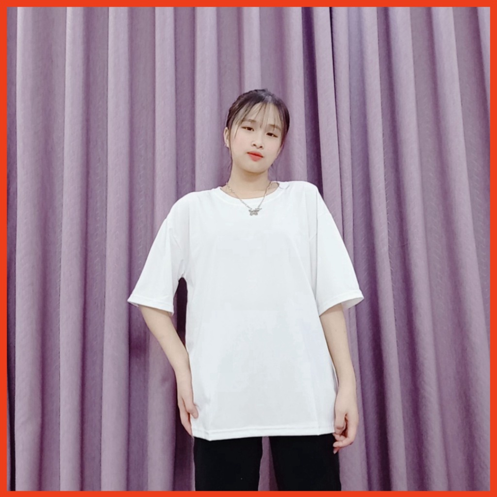 Áo thun trơn nam nữ - Áo phông basic tee nam nữ UNISEX tay lỡ form rộng chất 100% cotton co giãn 4 chiều cực mát cao cấp