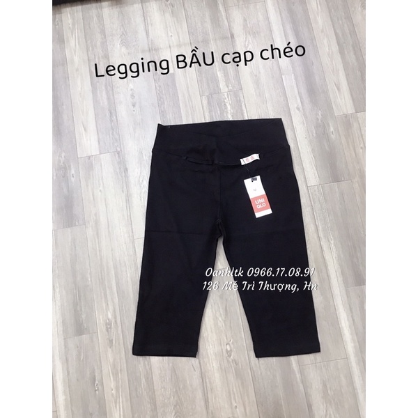 Quần legging bầu lửng cạp chéo [40-90kg]