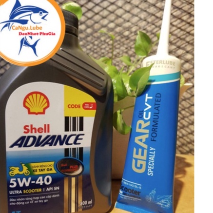 [Phá Giá] Nhớt shell Ultra Scooter 5W40 0,8L, nhớt xe ga cao cấp shell ultra và nhớt hôp số CVT