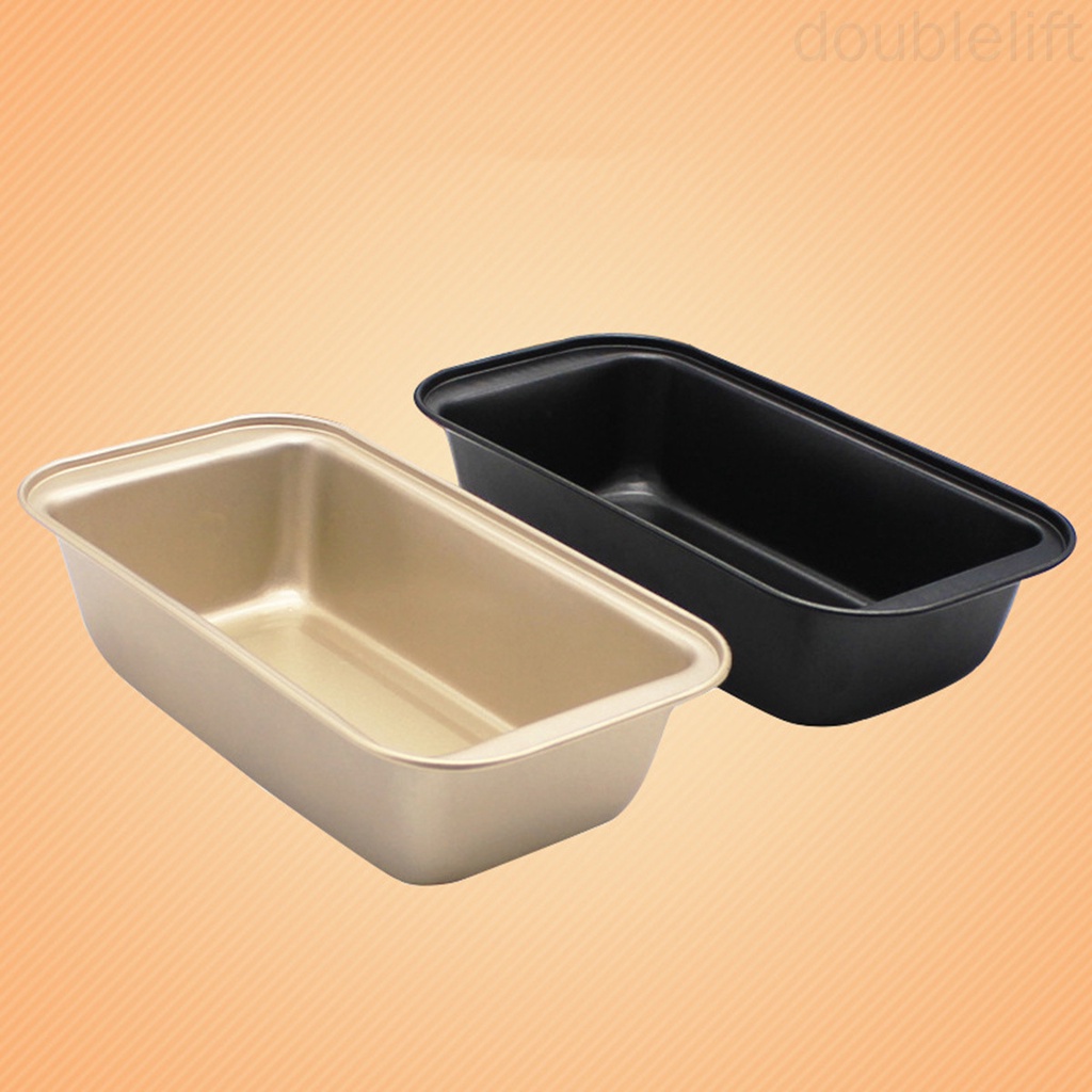 Khuôn Nướng Bánh Hình Chữ Nhật Bằng Thép Carbon Chống Dính Màu Đen