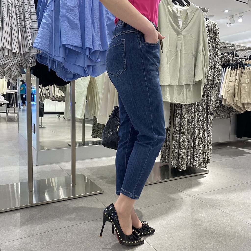 [Giá sập sàn]Quần jean nữ dáng baggy co giãn Luxy v102