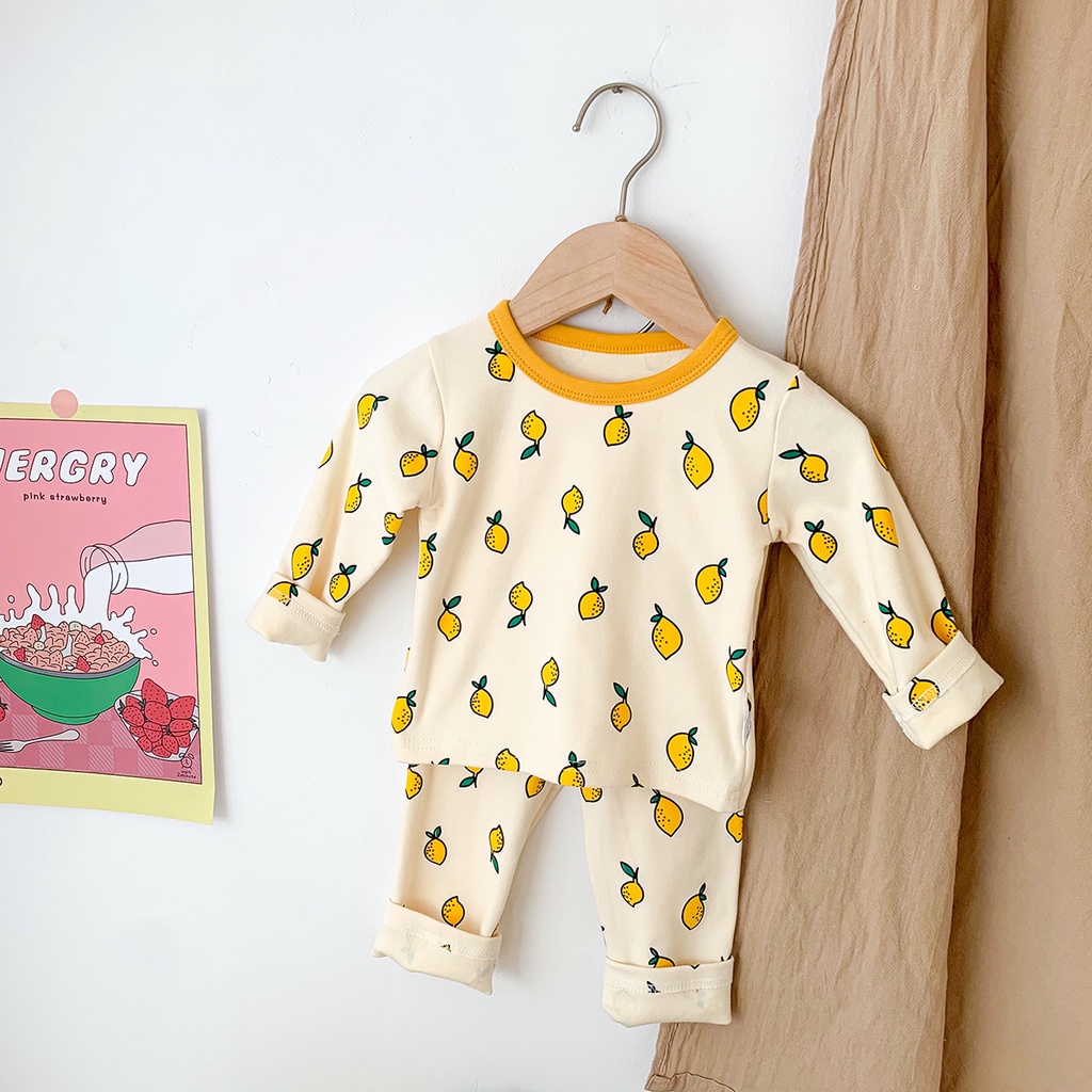 Bộ áo thun tay dài và quần dài dễ thương thoải mái cho trẻ sơ sinh