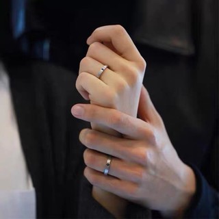 Nhẫn đôi mặt trăng mặt trời bạc không gỉ