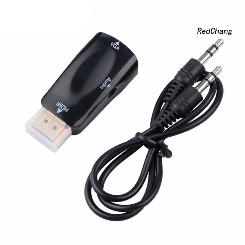 [CHÍNH HÃNG] Cáp HDMI sang VGA, Chuyển đổi HDMI to VGA Cable Full HD, cổng HDMI sang VGA 1080P cho máy chiếu laptop PC.