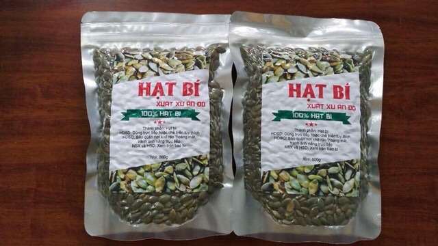 Nhân hạt bí xanh sấy chín nguyên vị 500g date mới nhất | BigBuy360 - bigbuy360.vn