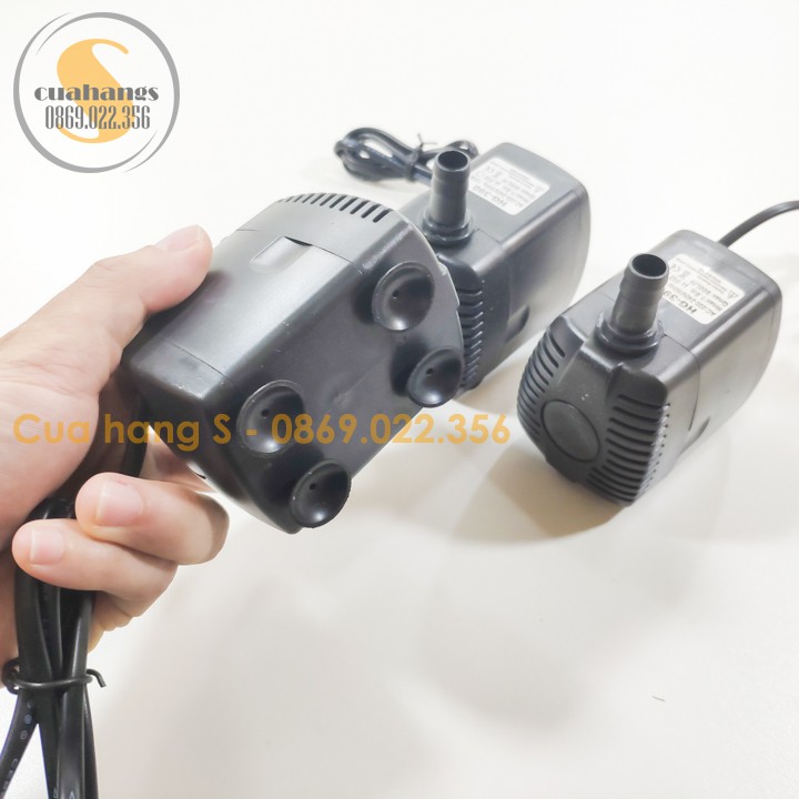 Bơm chìm mini 220V loại hút ngang cho bể cá quạt hơi nước