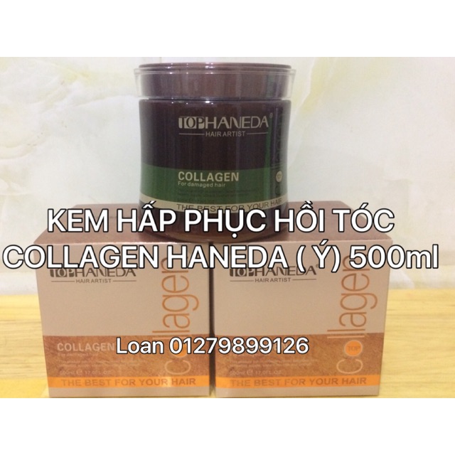 KEM HẤP - Ủ- XẢ PHỤC HỒI COLLAGEN CHO TÓC HANEDA ( Ý)