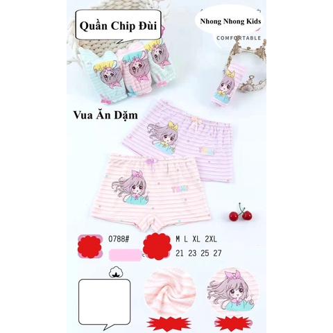 Quần Chip Đùi (lót đùi) siêu dễ thương cho bé gái từ 1 tuổi