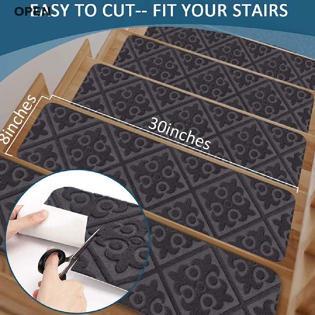 Op Thảm Lót Cầu Thang Trong Nhà Chống Trượt treads Thảm Cầu Thang Chống Trượt Kho Báu Của Tôi