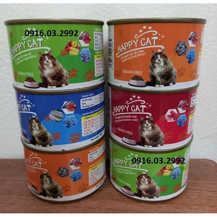 Pate cho mèo Happy Cat lon 160gr - Dành cho mọi lứa tuổi