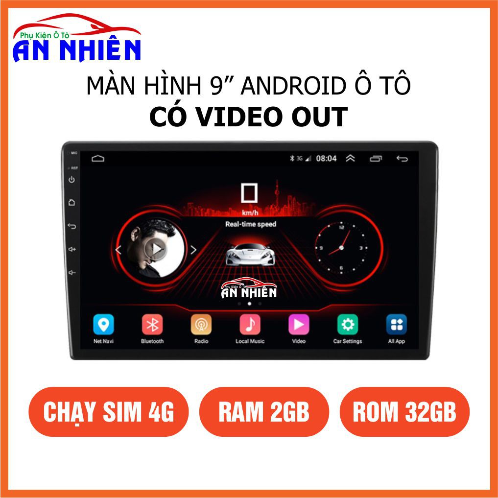 Đầu DVD Android RAM 2G (Có Video Out - AV Out) Ra Màn Hình Gối, Màn Hình Tivi Gắn Trần Ô Tô, Xe Khách, Xe Tải