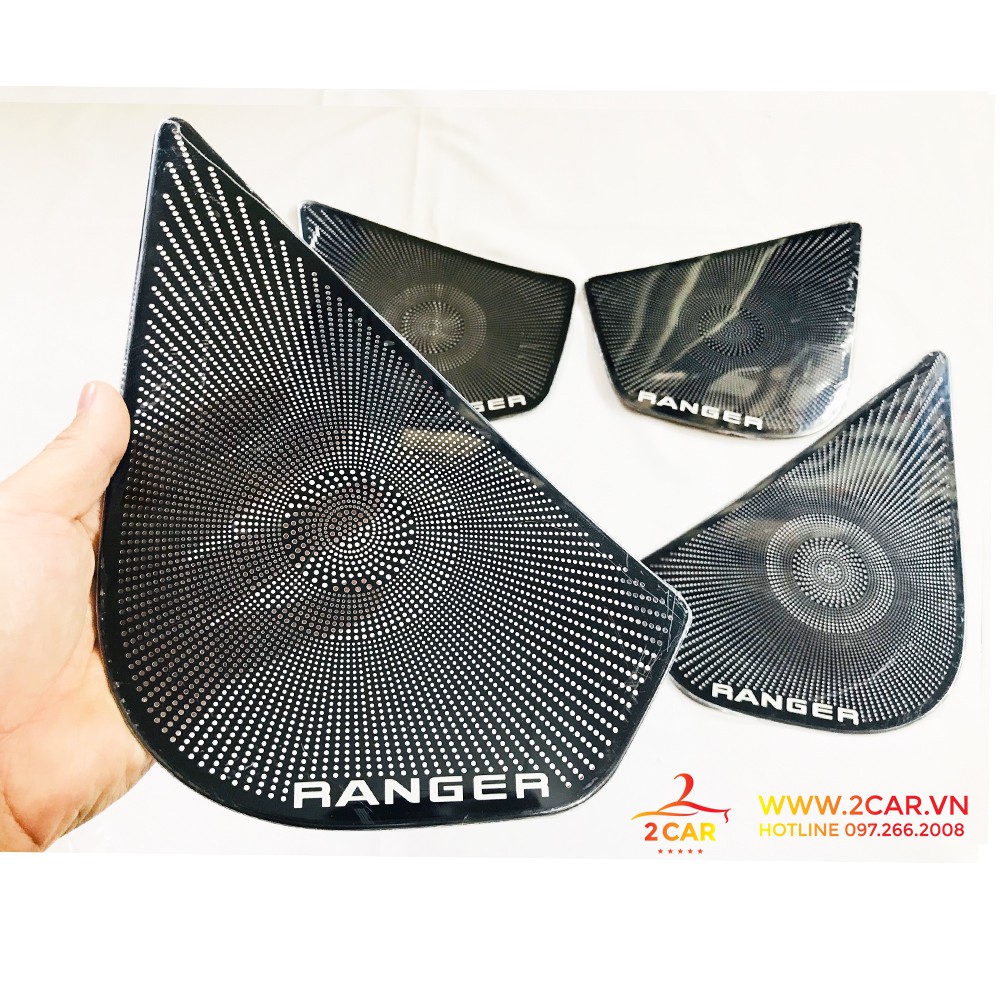 Ốp Tapli, Màng Loa cánh cửa xe Ford Ranger 2016 - 2021, hàng Titan Cao cấp
