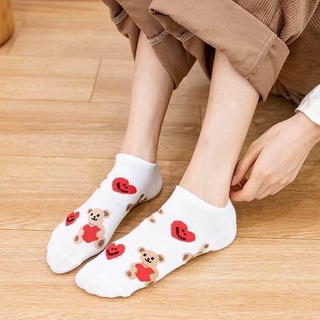 05 đôi tất Gấu Tim cổ ngắn (05 màu)