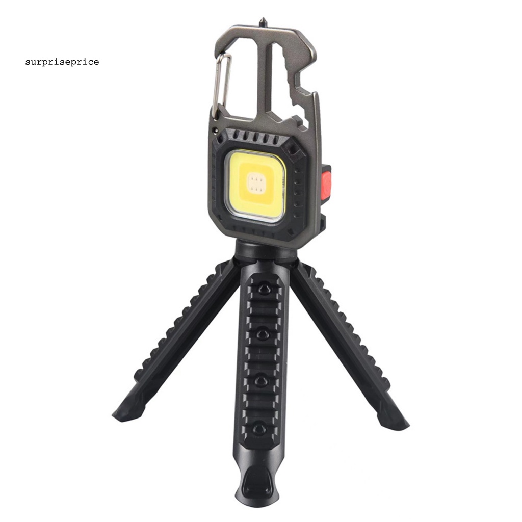 1 Bộ Móc Khóa Đèn Pin Mini Bỏ Túi Kèm Khung 7 Chế Độ Chiếu Sáng