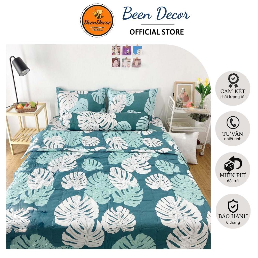 Set 5 Món chăn hè Cotton Poly siêu mềm mịn - 1 ga, 1 chăn hè, 2 vỏ gối nằm, 1 vỏ gối ôm - Beendecor