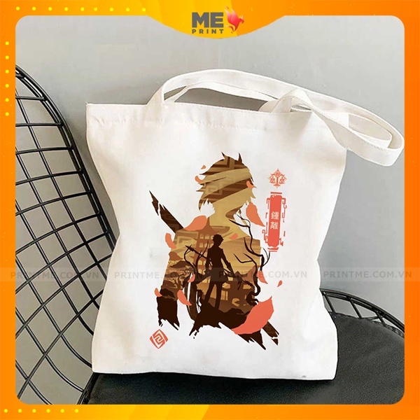 Túi tote game Genshin Impact, túi vải canvas anime in hình nhân vật game nhiều mẫu tại PrintME Shop