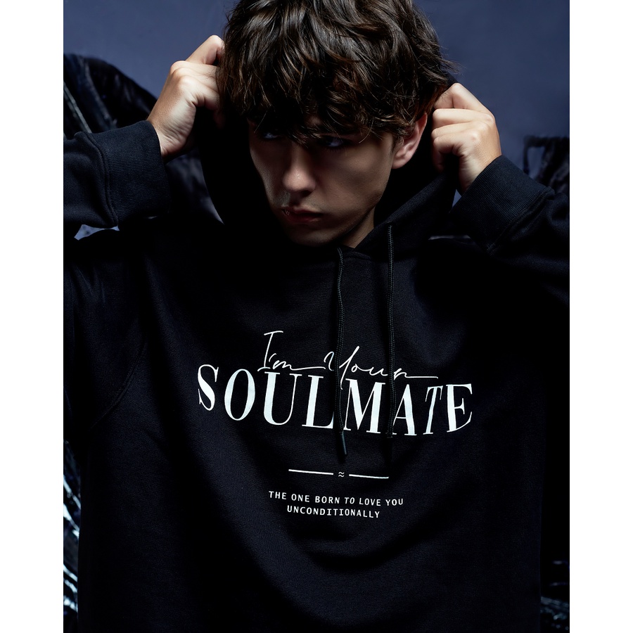 Áo Hoodie RANVERBAE SOULMATE Đen