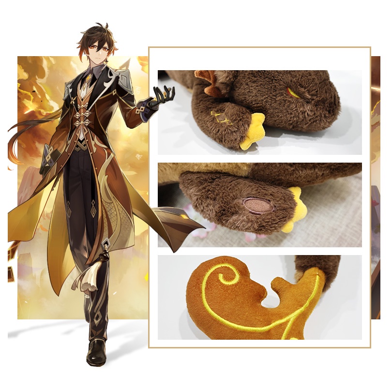 Thú bông rồng Morax Zhongli genshin impact official chính hãng