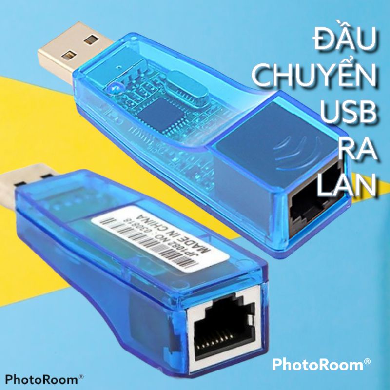 Đầu Cắm Chuyển USB Ra Lan - Dùng Cho Máy Tính Hư Hỏng Cổng Lan - mã PD