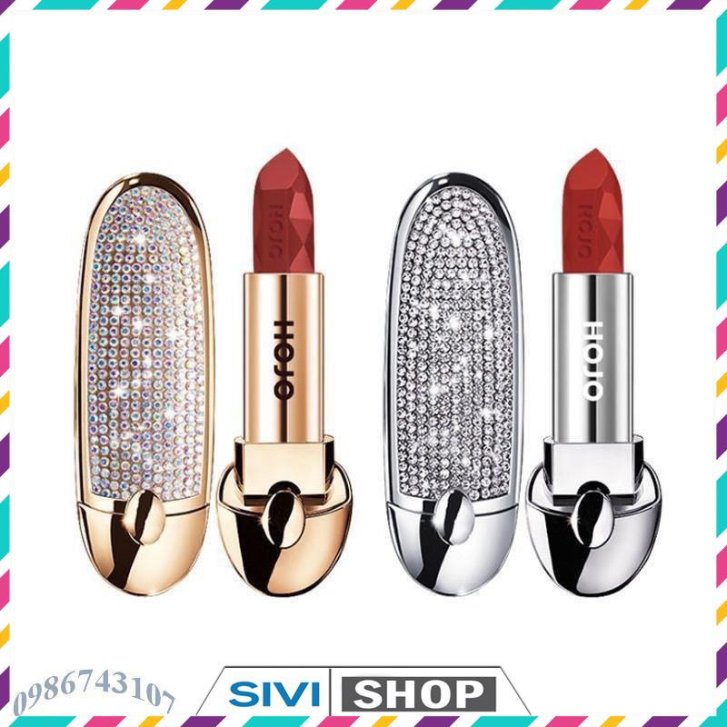 Son lì HOJO Princess đính hạt lấp lánh kèm gương sang chảnh