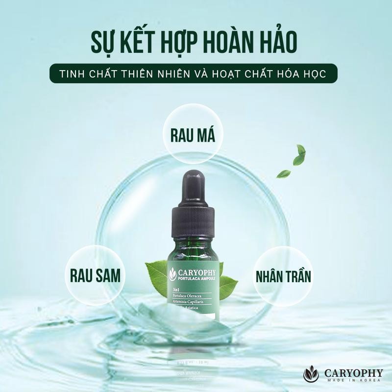Bộ 3 sản phẩm giảm mụn thâm Caryophy Portulaca ( Sữa Rửa Mặt 150ml + Toner 300ml + Serum 10ml )