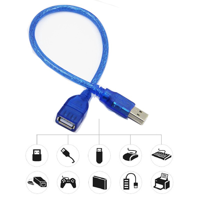 Dây cáp nối dài chui cắm và cổng cắm USB 2.0 chất lượng cao