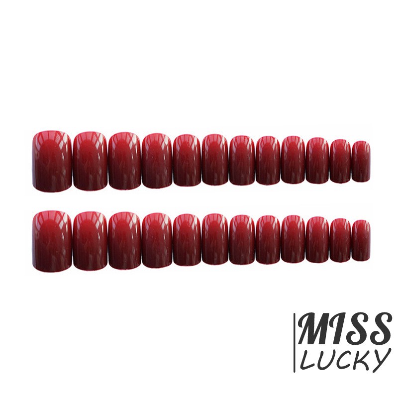 ❤Set 24 Móng Tay Giả Màu Sắc Nhã Nhặn
