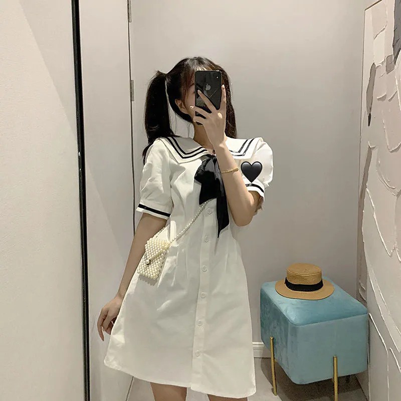 Váy thủy thủ nữ, đầm nữ, váy đi chơi