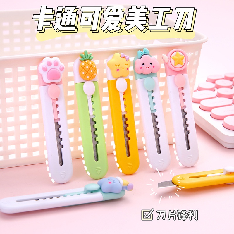 Dao Rọc Giấy Mini Charm Hoa Quả Hoạt Hình Cute Dễ Thương cute MN5012