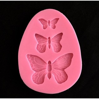 Khuôn silicon 3D 3 con bướm