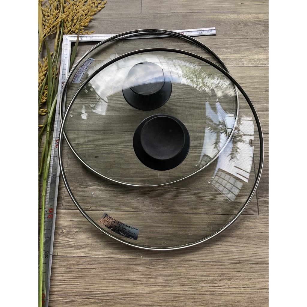 NẮP VUNG KÍNH ĐẬY NỒI, CHẢO- HÀNG NÔI ĐỊA NHẬT 26,8 CM