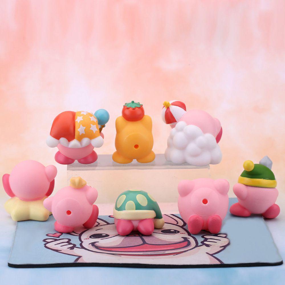 Mô Hình Búp Bê Kirby Hoạt Hình Kawaii Bằng PVC Trang Trí Bàn Làm Việc