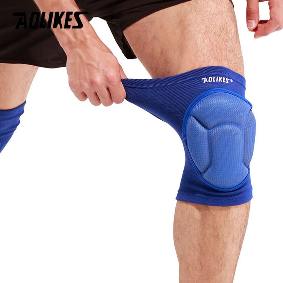 Đai miếng đệm bảo vệ đầu gối AOLIKES A-0217 đàn hồi thoáng khí Rubber cushion anti-collision knee pad