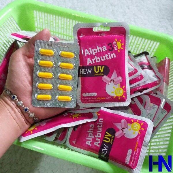 Vĩ 10 Viên Alpha Arbutin 3 Plus Chống Nắng UV