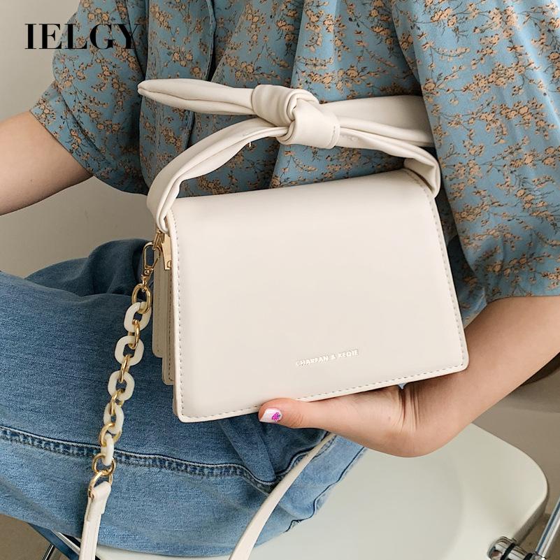 IELGY Túi Đeo Chéo Hình Vuông Cỡ Nhỏ Phối Dây Đeo Sợi Xích Thời Trang Cho Nữ