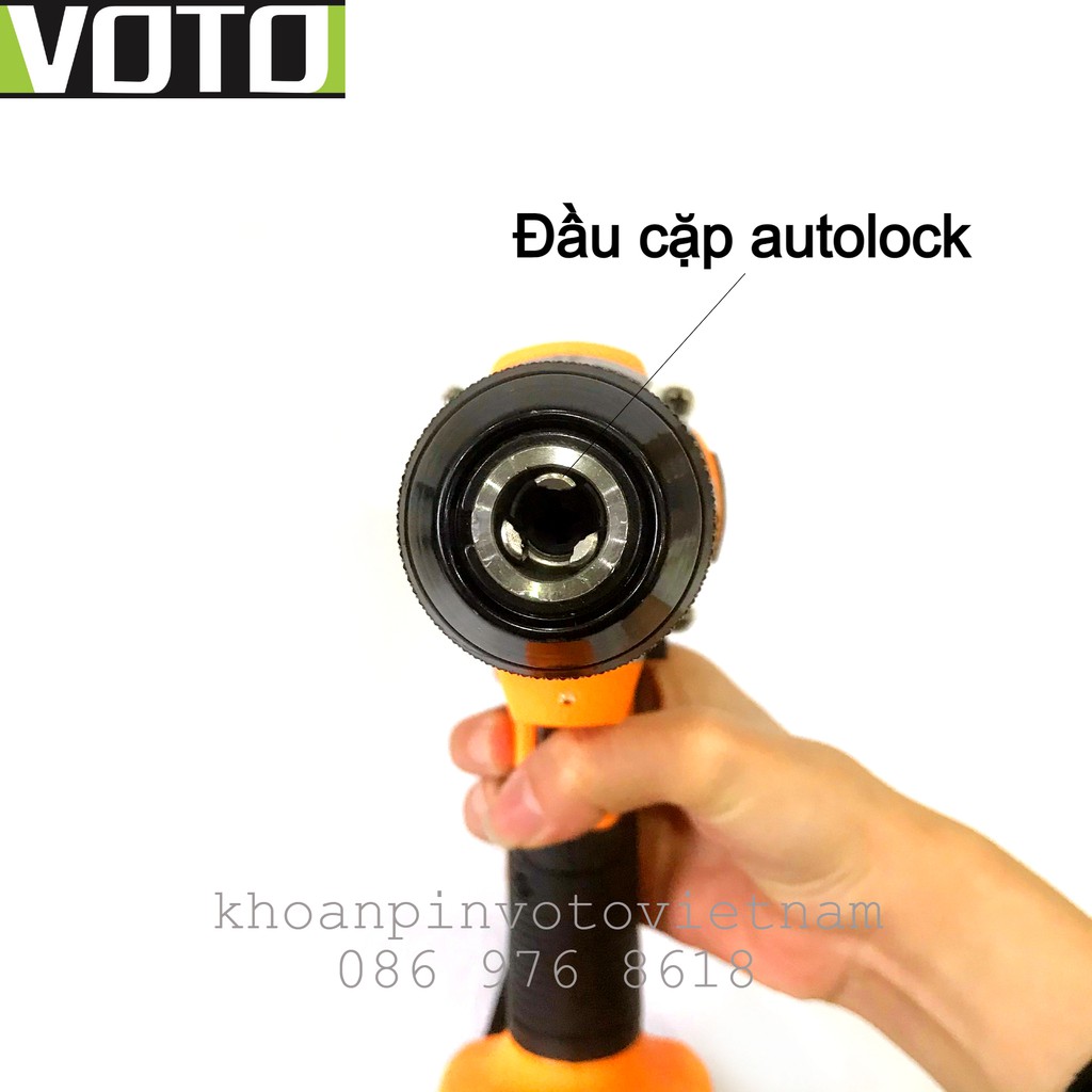 Thân máy khoan bắt vít Voto 13mm Màu cam (ko kèm pin)