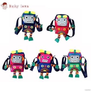 Túi canvas đeo chéo tạo hình Robot dễ thương cho bé
