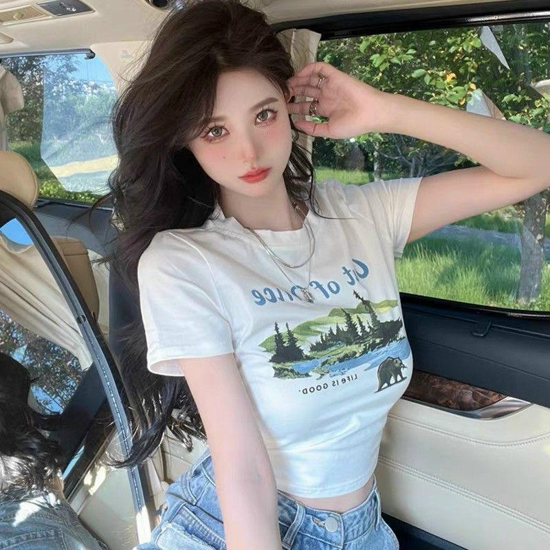 Áo croptop borip in