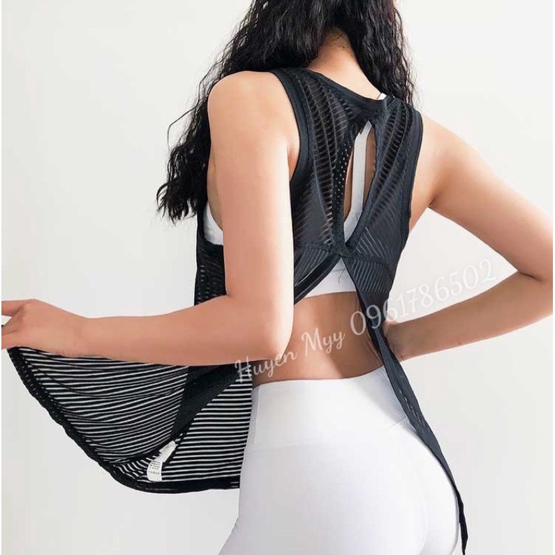 ÁO TANK LƯỚI XẺ LƯNG CỰC ĐẸP
