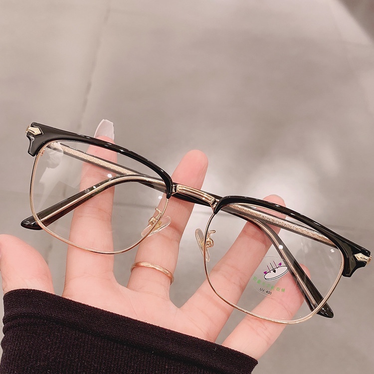 Kính cận VIENDO gọng vuông kim loại đổi màu chống ánh sáng xanh chống tia UV cao cấp màu sắc thời trang cho nam và nữ
