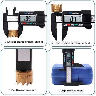 Electronic Digital Caliper with Plastic Material and Size 0-100 / 150mm
