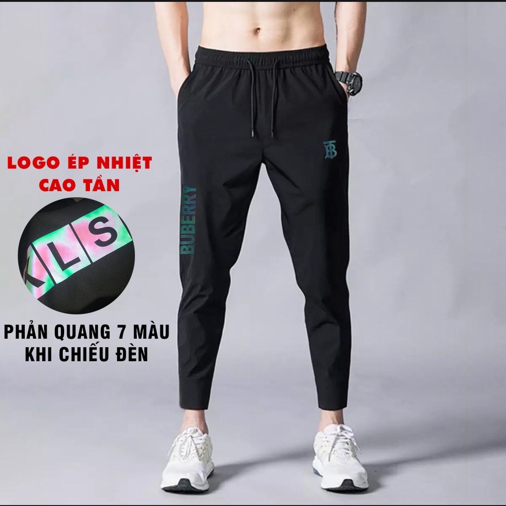 Quần dài thể thao nam Jogger phản quang chất thun dày dặn cao cấp trẻ trung năng động The 1992-Quần dài thể thao nam