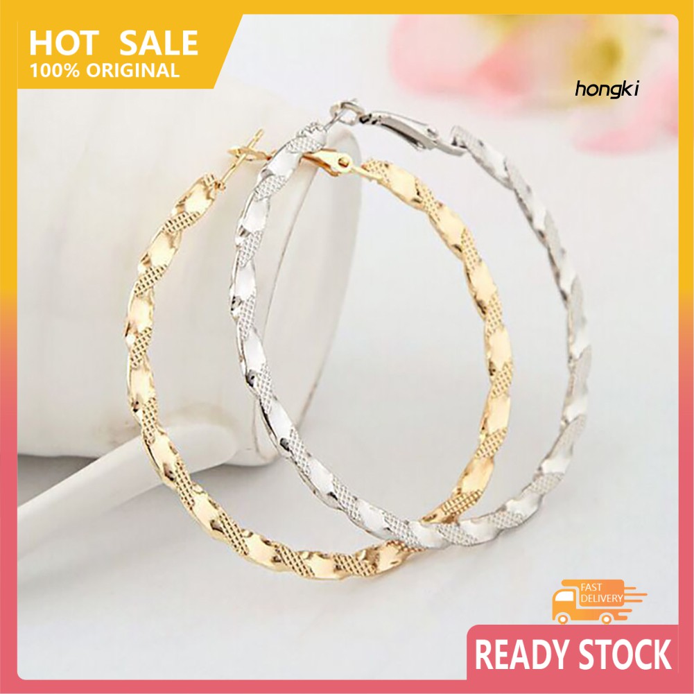 Hoa Tai Dạng Vòng To Thời Trang Dành Cho Nữ