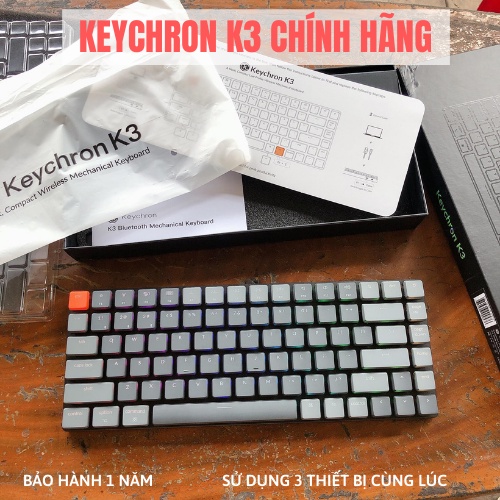 Bàn phím cơ không dây Keychron K3 RGB Fullbox New 100% Bảo hành 1 năm