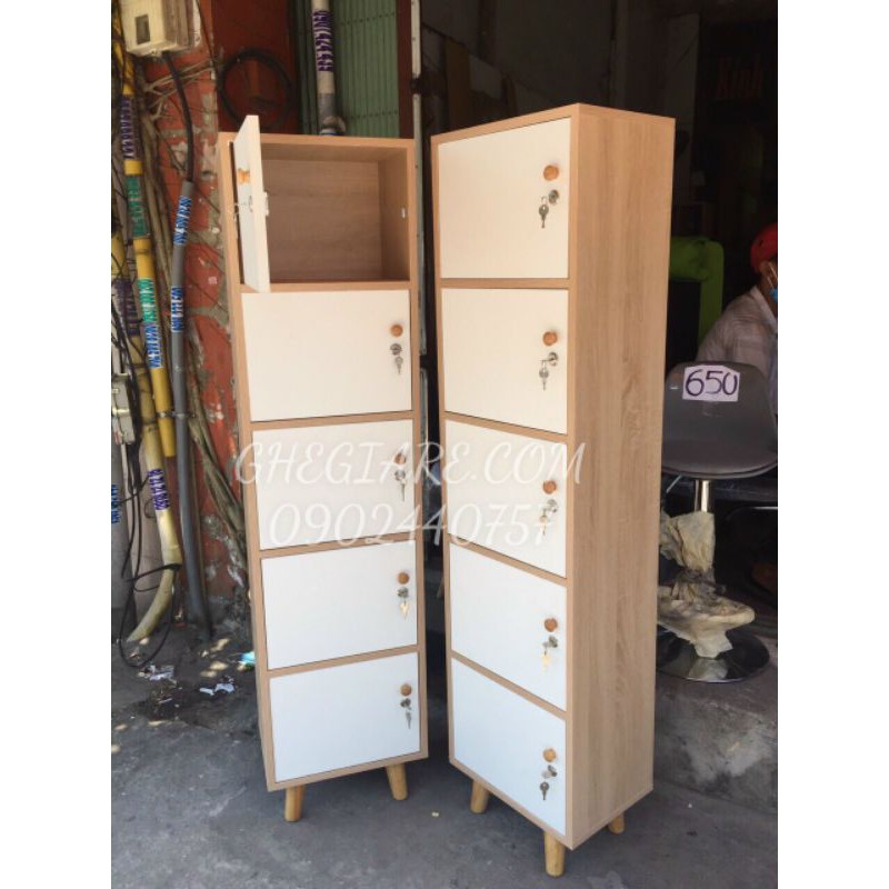 TỦ VĂN PHÒNG, TỦ LOCKER MINI 5 CÁNH CAO 160CM