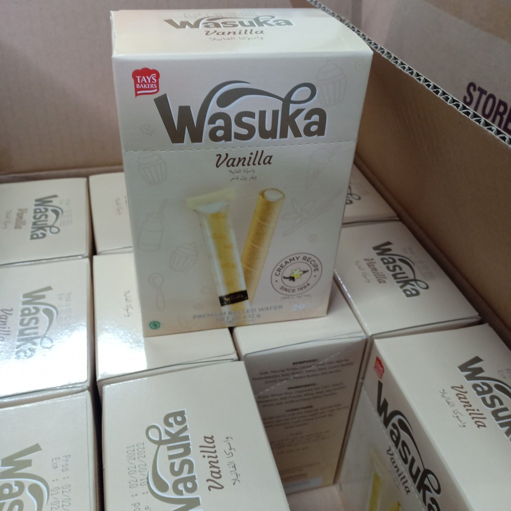 Bánh quế Wasuka 5 vị hộp 240gr