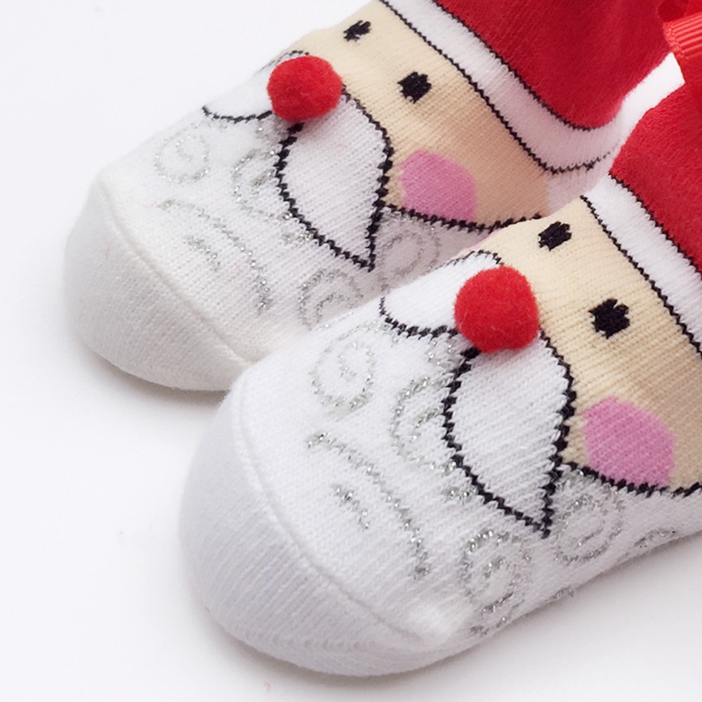 Vớ Sanlutoz Cotton Ren Phong Cách Giáng Sinh Cho Bé
