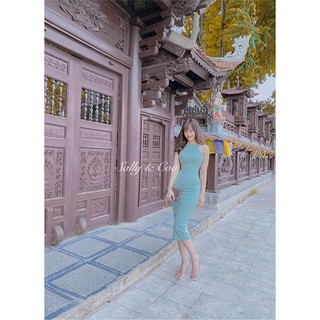 Đầm ôm body Blue mint - V36